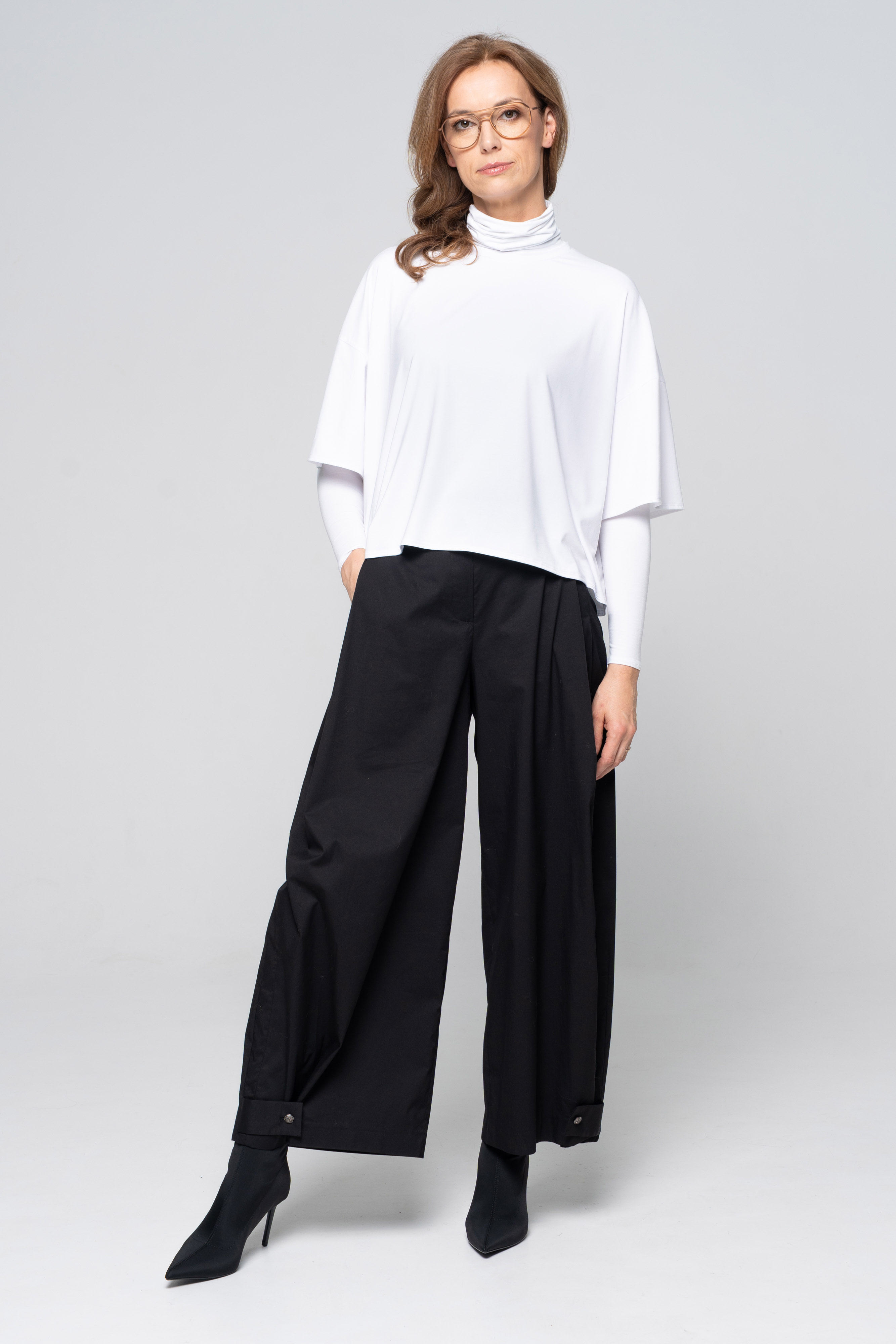 Spodnie baloon z guzikami
