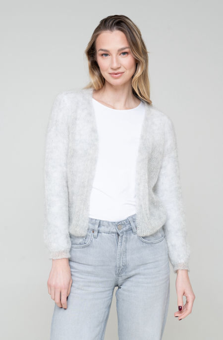 Sweter jedwab kamień