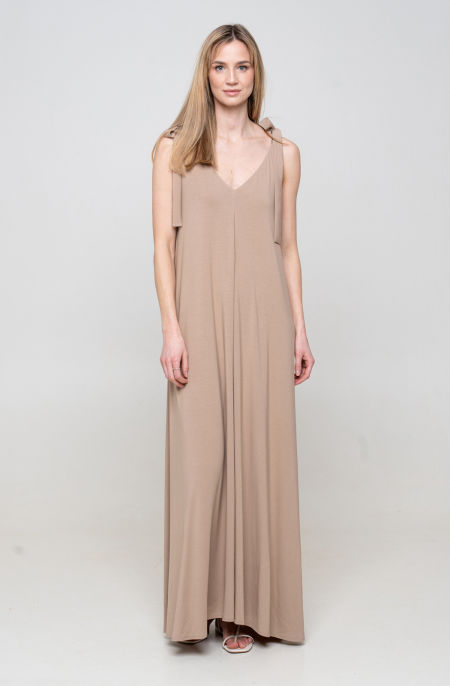 Sukienka maxi z wiązaniem