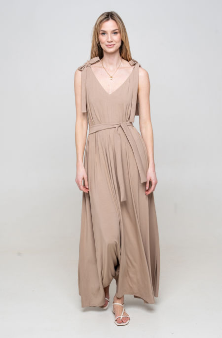 Sukienka maxi z wiązaniem